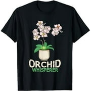 Orchid Whisperer Plant Lover Women Florist Orchid Flower T-Shirt