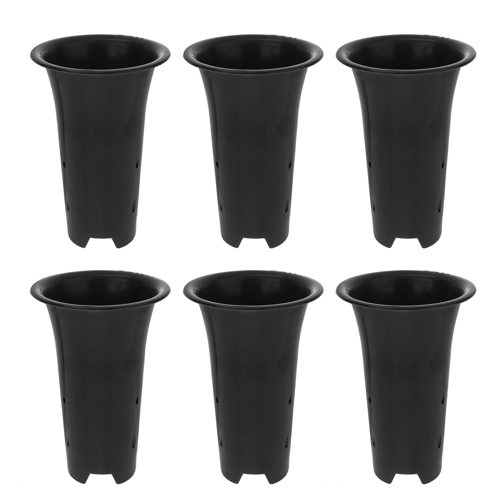 Orchid pots 6pcs Orchid Pot Plastic Tall Flowerpot Side Holes Flowerpot