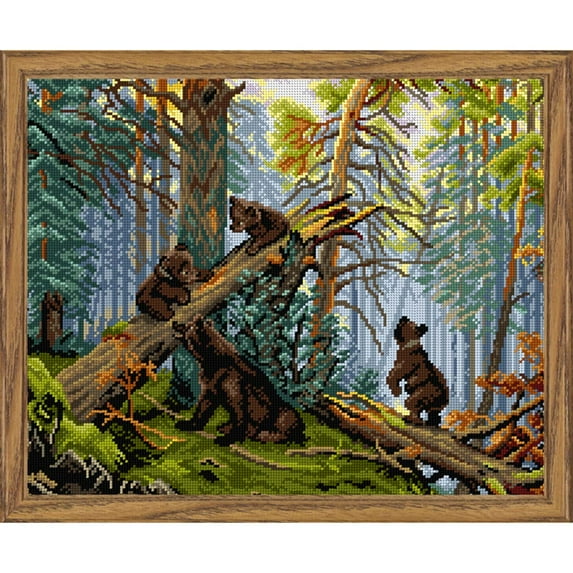 Orchidea Morning in the Pine Tree Forest Needlepoint Canvas