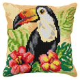 thumbnail image 1 of Orchidea Toucan Pillow Cover Needlepoint Kit, 1 of 2