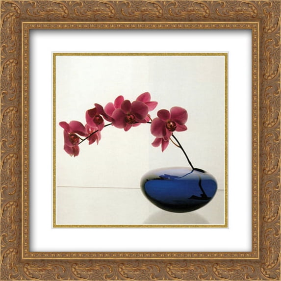 Orchids, 1985 2x Matted 20x24 Gold Ornate Framed Art Print by Robert Mapplethorpe