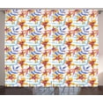 thumbnail image 1 of Ambesonne Orchids Curtains 2 Panel Set, Watercolor Floral Art, 108" x 96", Multicolor, 1 of 3
