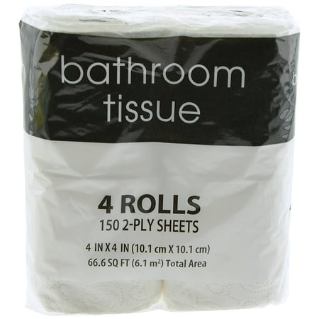 Orchids Paper Products 2-Ply Toilet Paper Roll, 4 Count