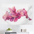 thumbnail image 1 of Orchids Tapestry, Floriculture Themed Design with a Posy of Hawaiian Gardening Plant in Watercolors, Fabric Wall Hanging Decor for Bedroom Living Room Dorm, 2 Sizes, Multicolor, by Ambesonne, 1 of 1