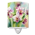 thumbnail image 1 of Orchids in Watercolor Ceramic Night Light 4 in x 6 in, 1 of 3