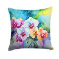 thumbnail image 1 of Orchids in Watercolor Throw Pillow 18 in x 18 in, 1 of 5