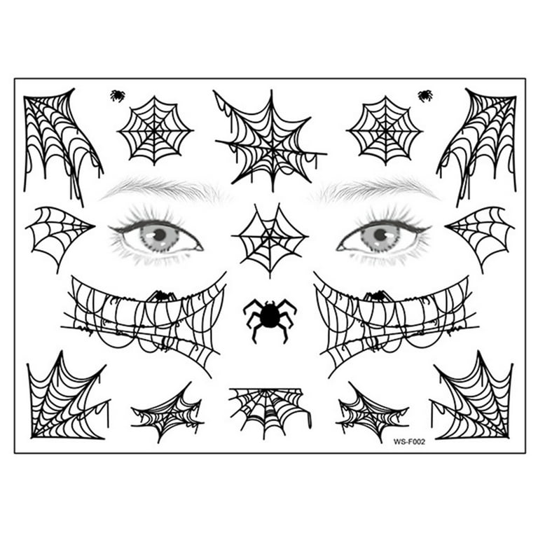 Spider Face Tattoos