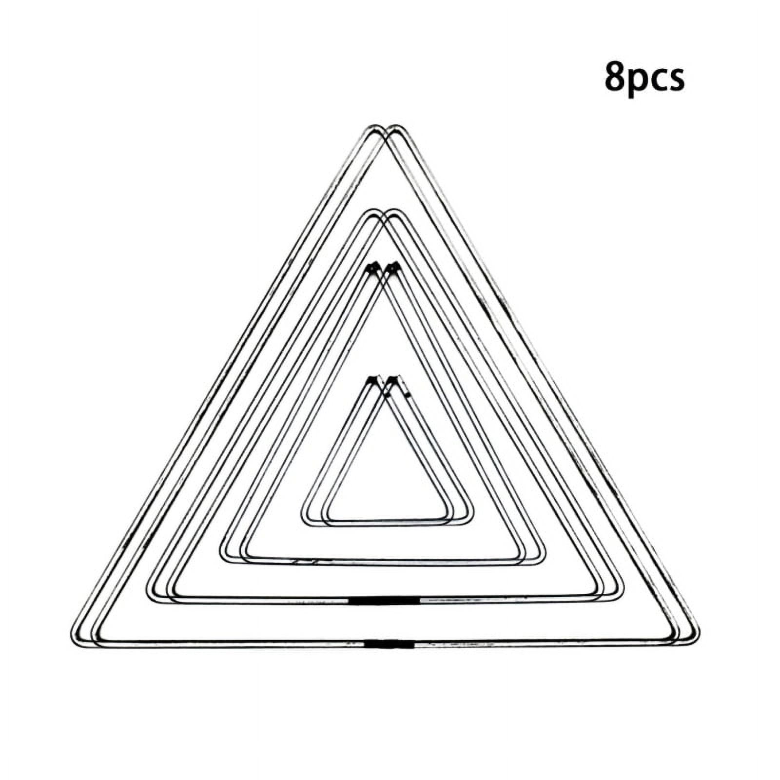 Orchip Metal Wreath Frame Star Heart Moon Triangle Wire Wreath Frames for DIY Wedding Spring or Garden Wreath 8pcs Set
