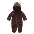 thumbnail image 1 of Orchip Newborn Baby Jumpsuit Hoodies Fleece Romper Button Coat Infant Bodysuit, 1 of 6