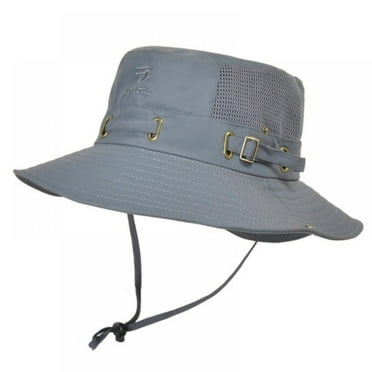 Orchip Outdoor Hat for Men,Wide Brim Bucket with Drawstring,Breathable Waterproof UV Protection Cap for Fishing Hiking Garden Beach
