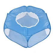 Orchip Small Animal Cage Playpen, Portable Transparent Pet Playpens with Top Cover for Small Pets, Kitten, Puppy