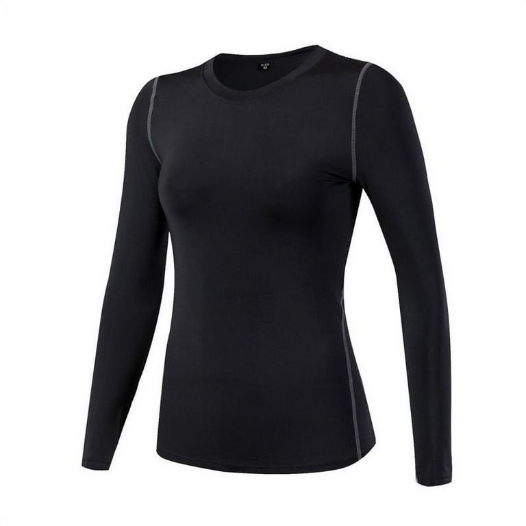 Orchip Women's Breathable Compression Shirts Long Sleeve Yoga Athletic  Running T-Shirt 