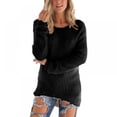 thumbnail image 1 of Orchip Women's Fluffy Loose Fit Solid Long Sleeve Sweaters Casual Fuzzy Hoodies Warm Fleece Sweatshirt,#05, 1 of 6