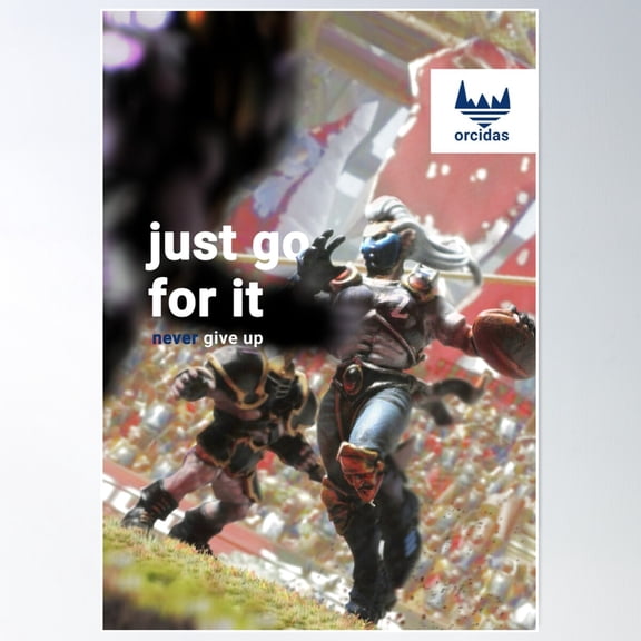 Orcidas Fantasy Football Sports Poster Poster Wall Art, Modern Wall Decor For Living Room Bedroom, 8x12 UNFRAMED