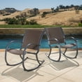 thumbnail image 1 of Orden Brown Wicker Rocking Chair, 1 of 4