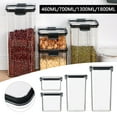 thumbnail image 1 of My Order! Airtight Glass Canister Set, Clear Glass Food Storage Containers with Airtight Bamboo Lid Stackable Kitchen Canisters for Canning, Sugar, Flour, Pasta, Candy, Cereal, Coffee Clearance, 1 of 9
