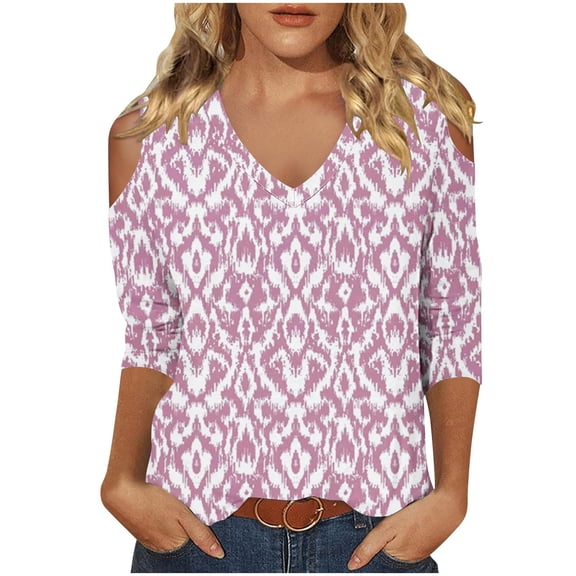 My Order BeiFu Long Sleeve Shirts For Women Casual Womens Tops Casual 3/4 Sleeves Women Blouses Casual Tunic Tshirts Shirts For Women Cotton Oversized Fall Outfits For Women 2025