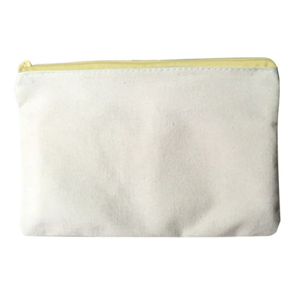 My Order! Blank Diy Craft Bag Canvas Pencil Case/Pouch-Canvas Makeup Bags, Bulk-Canvas Pouch with Zipper Bulk Cosmetic Bag for Makeup Cosmetic Toiletry Stationary Storage Walmart Outlet