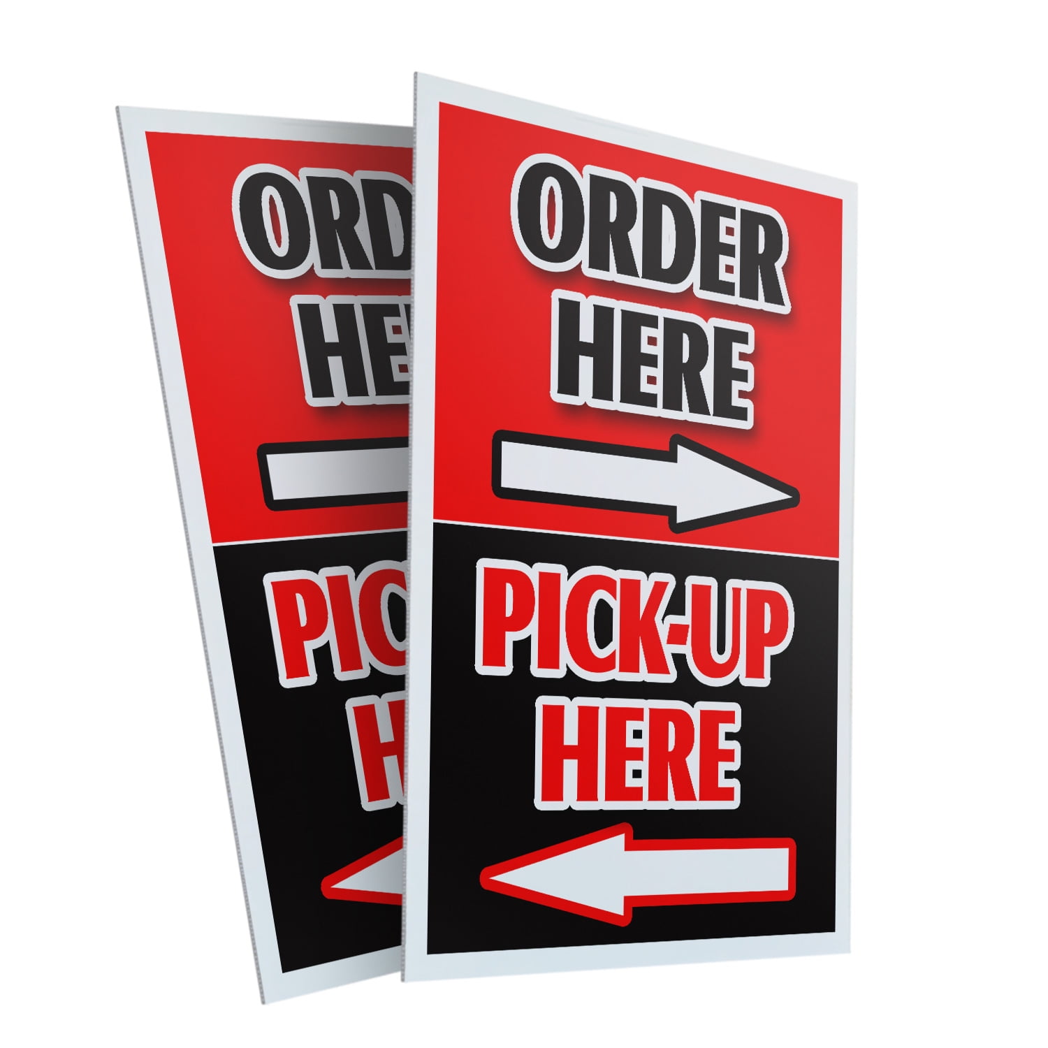 Order Here Pick Up Here With Arrows (2-PACK) 24