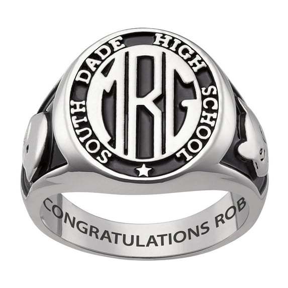 Order Now for 2025 Graduation, Freestyle Men's Celebrium Signet Oval Class Ring, Personalized, High School or College Graduation