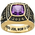 thumbnail image 1 of Order Now for 2025 Graduation, Freestyle Men's Classic Square Birthstone Class Ring, Personalized, High School or College Graduation, 1 of 1