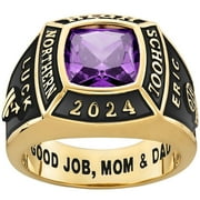 FREESTYLE CLASS RINGS Order Now for 2025 Graduation, Freestyle Men's Classic Square Birthstone Class Ring, Personalized, High School or College Graduation