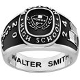 thumbnail image 1 of Order Now for 2025 Graduation, Freestyle Men's Multiple Graphics Classic Class Ring, Personalized, High School or College Graduation, 1 of 1