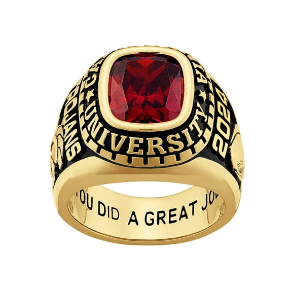 Freestyle Men's Yellow Celebrium Large Classic Class Ring, Personalized, High School or College Graduation