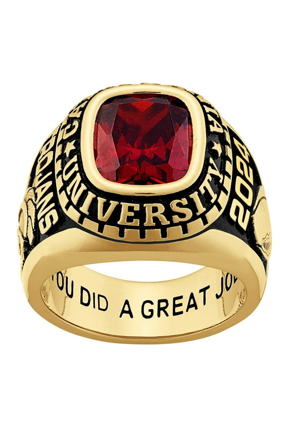 Freestyle Men's Yellow Celebrium Large Classic Class Ring, Personalized, High School or College Graduation