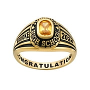 FREESTYLE CLASS RINGS Order Now for 2025 Graduation, Freestyle Women's 14K Gold over Sterling Classic Class Ring, Personalized, High School or College Graduation