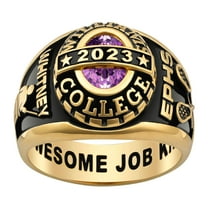 Order Now for 2025 Graduation, Freestyle Women's Birthstone Class Ring, Personalized, High School or College Graduation