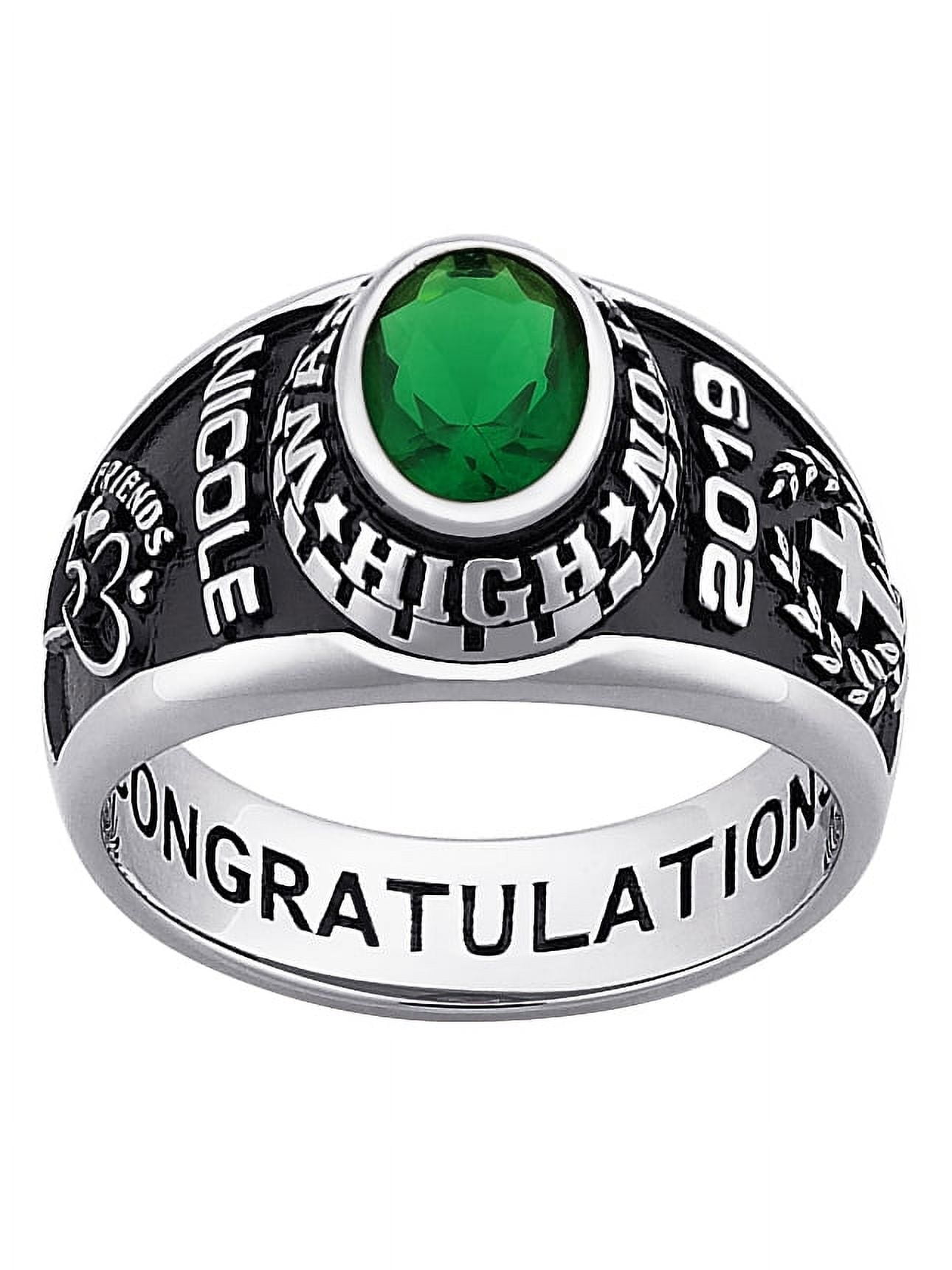 Freestyle Women's Celebrium Classic Oval Stone Class Ring, Personalized, High School or College