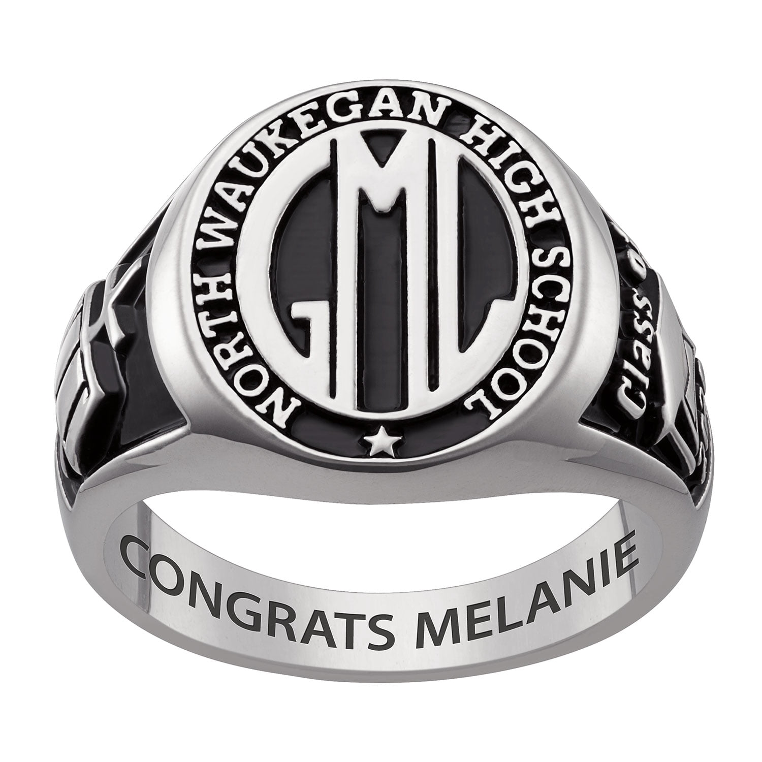 Order Now for 2025 Graduation, Freestyle Women's Celebrium Oval Signet Class Ring, Personalized, High School or College Graduation