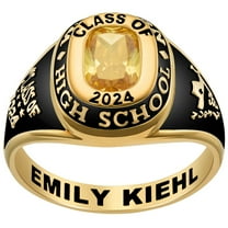 Order Now for 2025 Graduation, Freestyle Women's Classic Cushion Birthstone Class Ring, Personalized, High School or College Graduation
