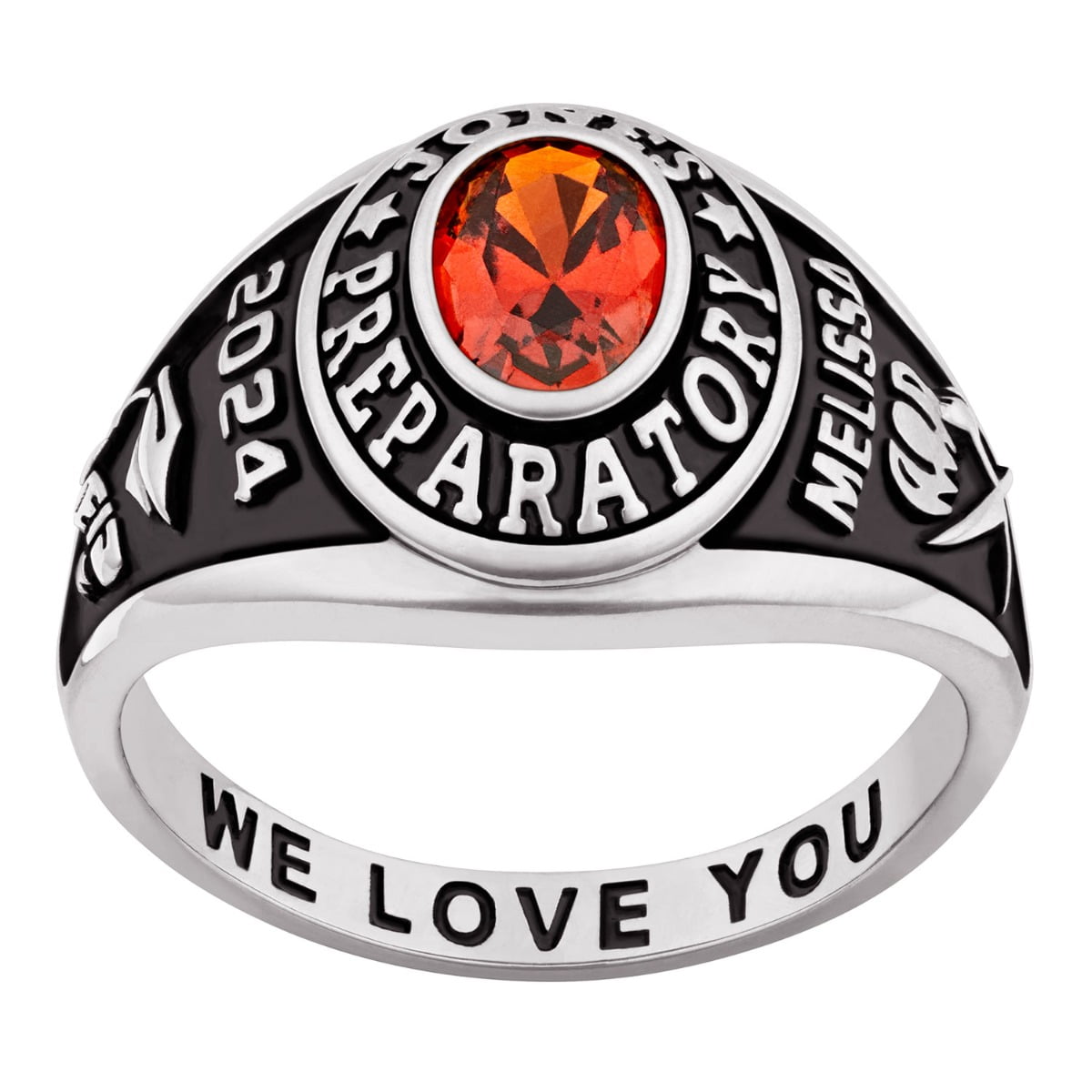 Order Now for 2025 Graduation, Freestyle Women's Classic Oval Birthstone Class Ring, Personalized, High School or College Graduation
