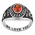 thumbnail image 1 of Order Now for 2025 Graduation, Freestyle Women's Classic Oval Birthstone Class Ring, Personalized, High School or College Graduation, 1 of 1