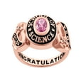 thumbnail image 1 of Order Now for 2025 Graduation, Freestyle Women's Rose Gold Celebrium Sweetheart Birthstone Class Ring with Diamond Accents, 1 of 8