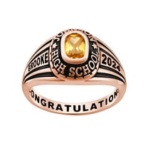 Order Now for 2025 Graduation, Freestyle Women's Rose Gold Over Celebrium Classic Class Ring, Personalized, High School or College Graduation