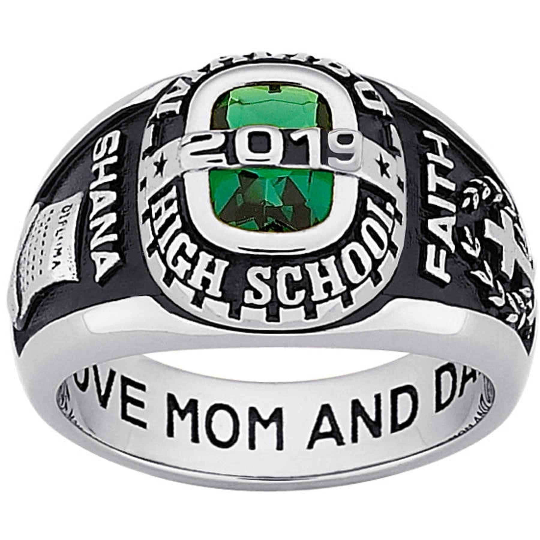 FREESTYLE CLASS RINGS Order Now for 2025 Graduation, Freestyle Women's Sterling Silver -Bridge Classic Class Ring, Personalized, High School or College