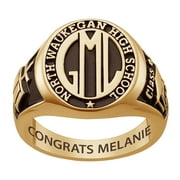 FREESTYLE CLASS RINGS Order Now for 2025 Graduation, Freestyle Women's Yellow Celebrium Oval Signet Class Ring, Personalized, High School or College Graduation