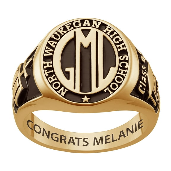 Order Now for 2025 Graduation, Freestyle Women's Yellow Celebrium Oval Signet Class Ring, Personalized, High School or College Graduation