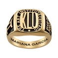 thumbnail image 1 of Order Now for 2025 Graduation, Freestyle Women's Yellow Celebrium Rectangle Signet Class Ring, Personalized, High School or College Graduation, 1 of 4