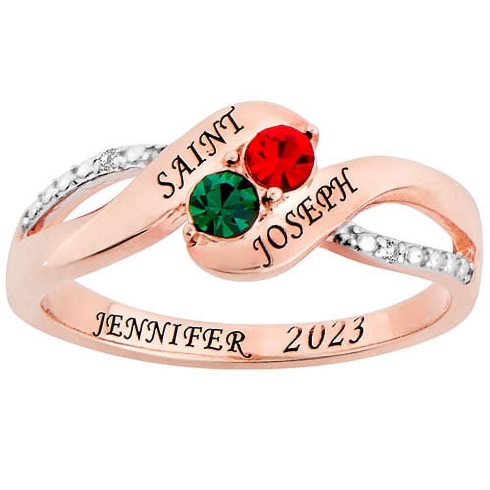 Order Now For Graduation Freestyle Birthstone Bypass Diamond Accent