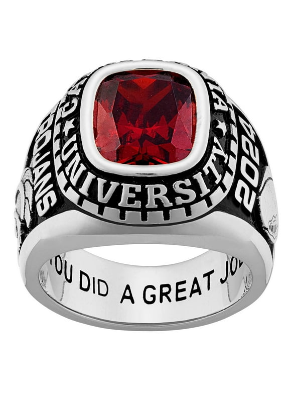 Order Now for Graduation, Freestyle Men's Sterling Silver Large Classic Class Ring., Personalized, High School or College Graduation