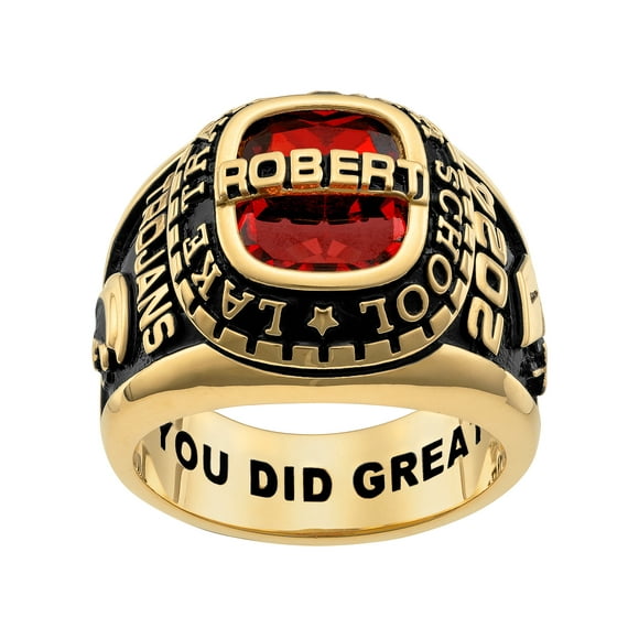 Order Now for Graduation, Freestyle Men's Yellow Celebrium -Top Classic Class Ring, Personalized, High School or College