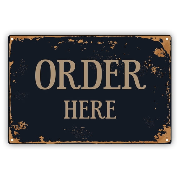 Order here Rustic Vintage Retro Kitchen Bar Pub Coffee Shop Wall D?cor Home Store Aluminum Metal Sign 8x12