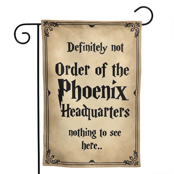 Order of the Phoenix Polyester Garden Flag 12.5x18 Inch - Double Sided Outdoor Yard Decor