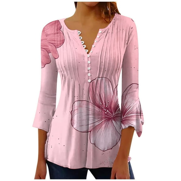 My Orders Cute Summer Tops for Women, Button Down Blouses for Women Business Casual My Orders Placed Womens Tops Dressy Casual Tunics Periwinkle Women Outfits Sets Tummy Control