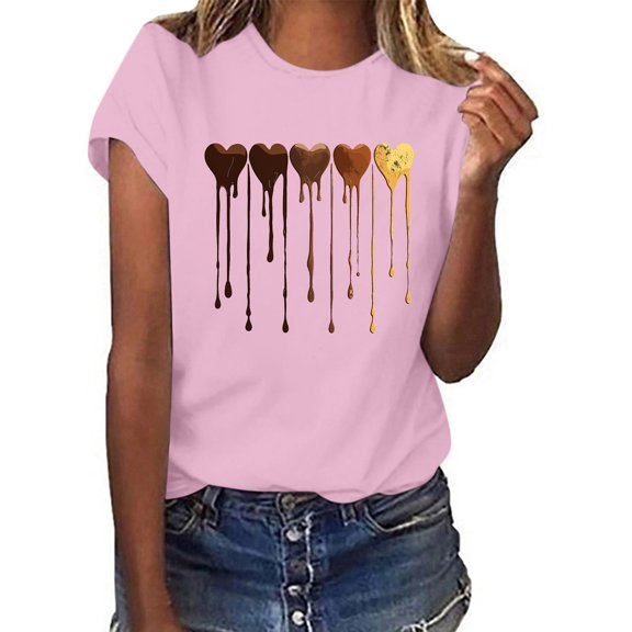 My Orders Cute Summer Tops for Women Floral Blouses for Women Fashion 2025 Summer Basic Fitted Short Sleeve Tees Women Tank Tops Loose Crop Beach Shirt Sunshine White