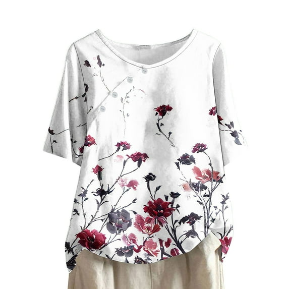 My Orders Cute Summer Tops for Women Floral Tshirts Shirts Graphic Funny Summer Shirts for Teens Modest Womens Summer Tops Dressy Casual 2025 Previous Orders